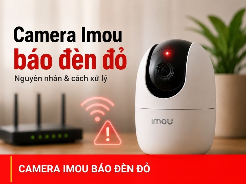 Camera Imou báo đèn đỏ