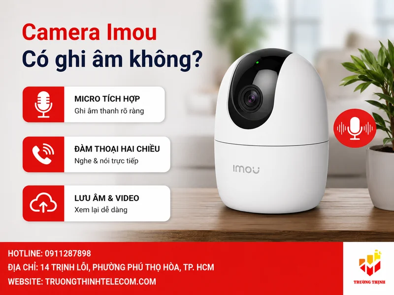 Camera Imou có ghi âm không?