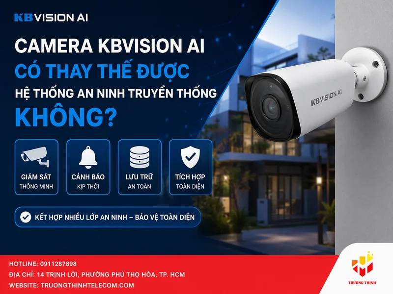 Camera KBVision AI có thay thế được hệ thống an ninh truyền thống không?