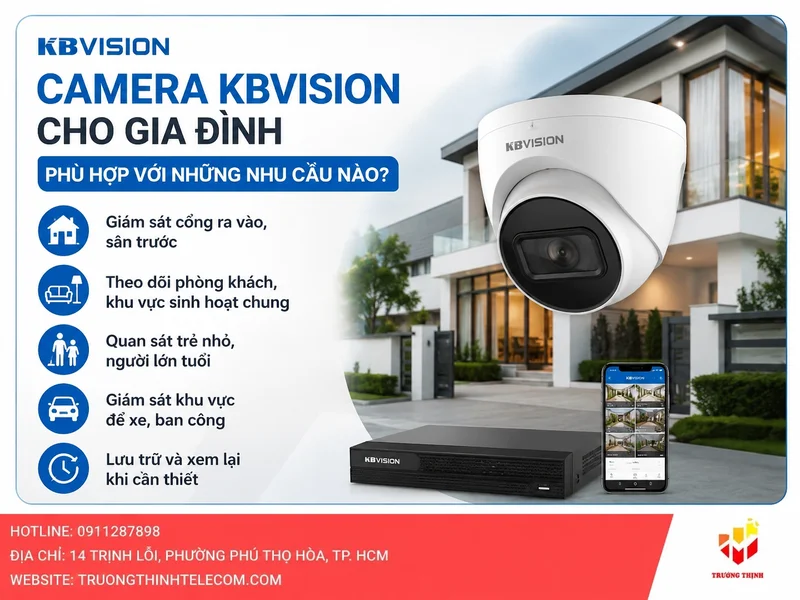 Camera KBVision cho gia đình phù hợp với những nhu cầu nào?