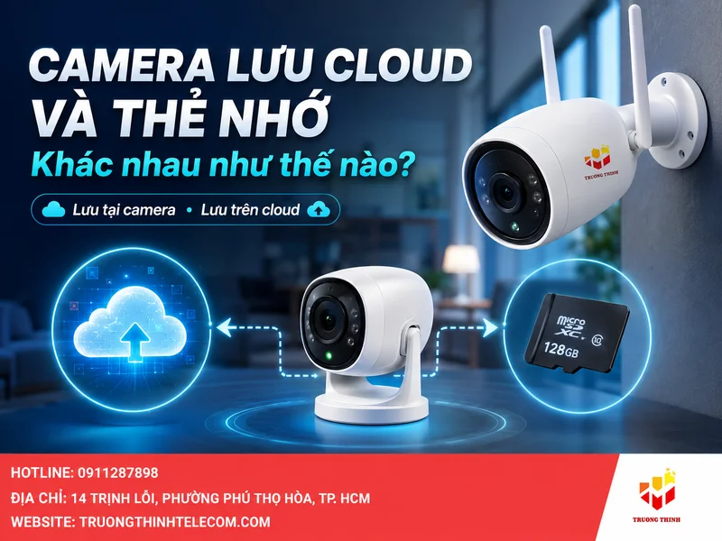 Camera lưu cloud và thẻ nhớ khác nhau như thế nào?