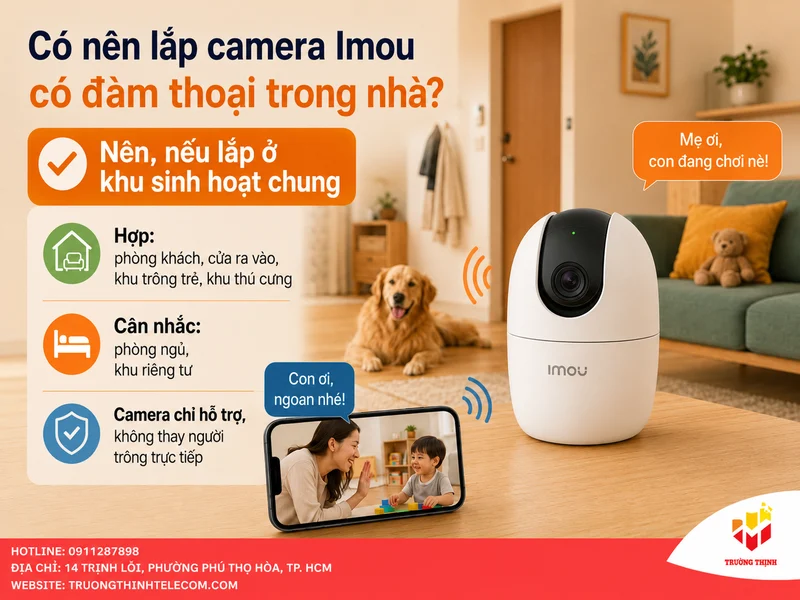Có nên lắp camera Imou có đàm thoại trong nhà không?