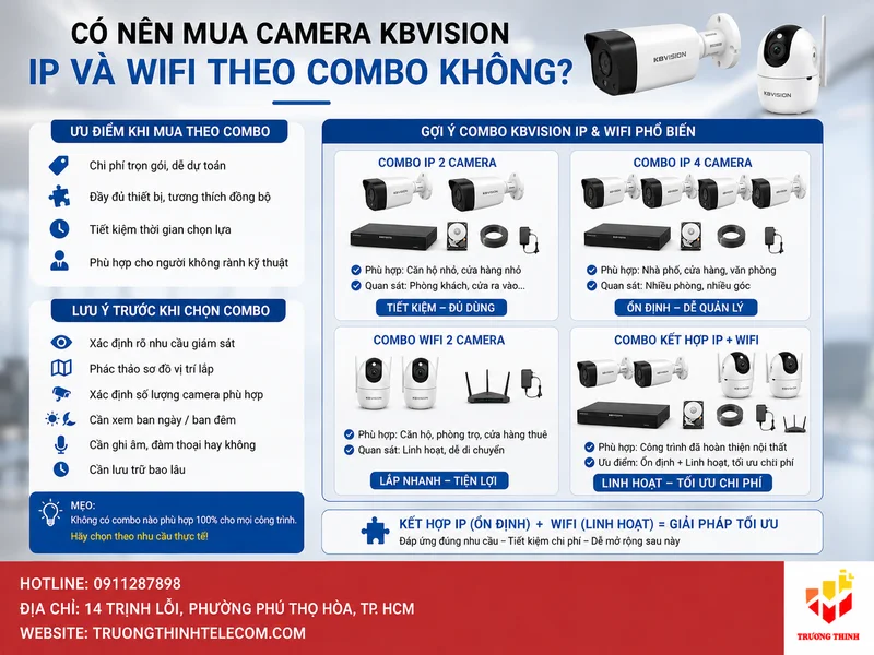 Có nên mua Camera KBVision IP và Wifi theo combo không?