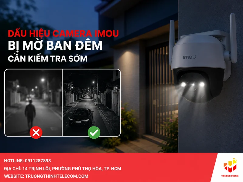 Dấu hiệu camera Imou bị mờ ban đêm cần kiểm tra sớm