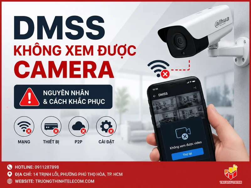 DMSS không xem được cameraDMSS không xem được camera