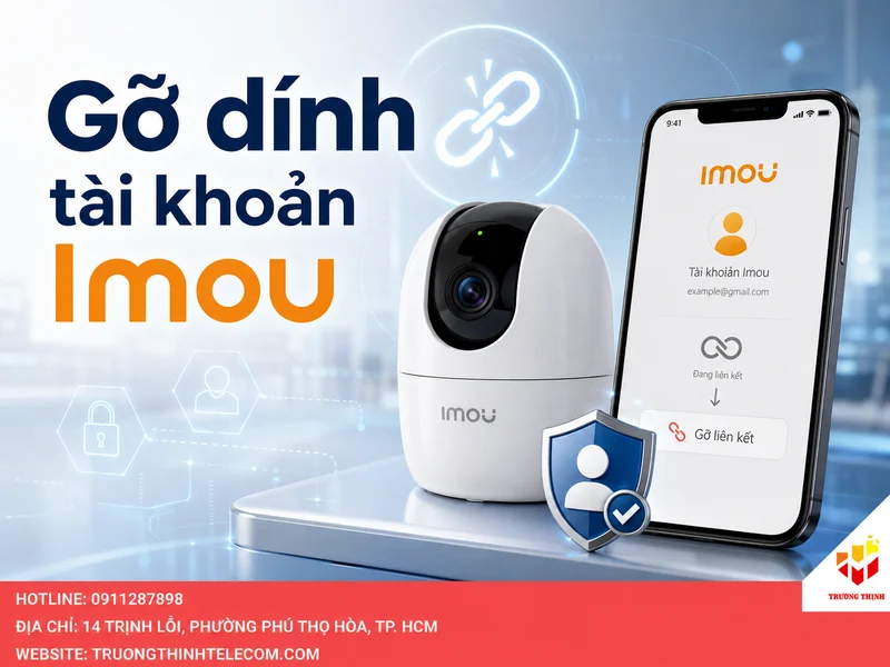 Gỡ dính tài khoản Imou