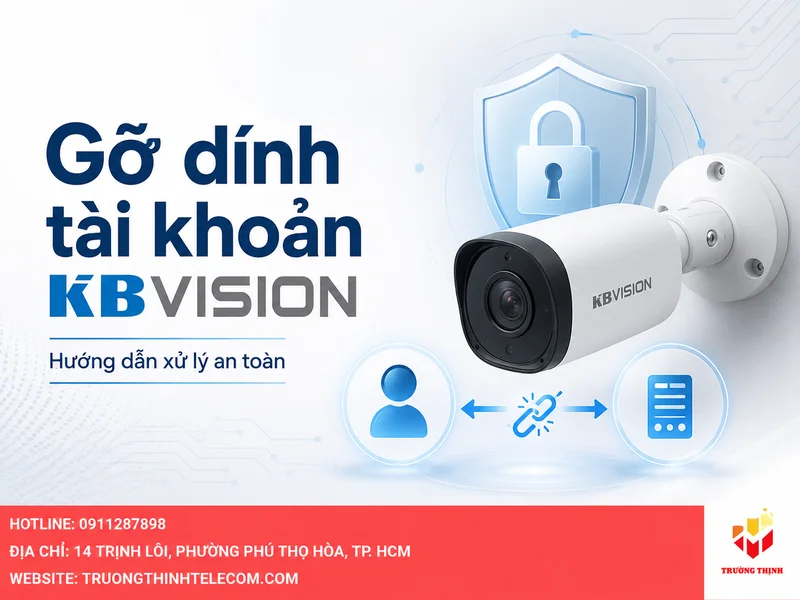 Gỡ dính tài khoản KBVision