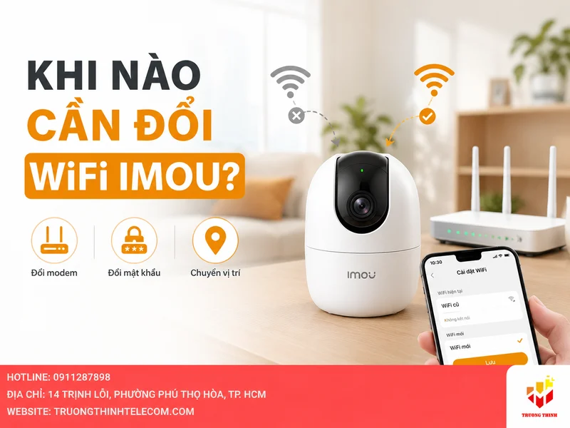 Khi nào cần đổi mạng wifi Imou?
