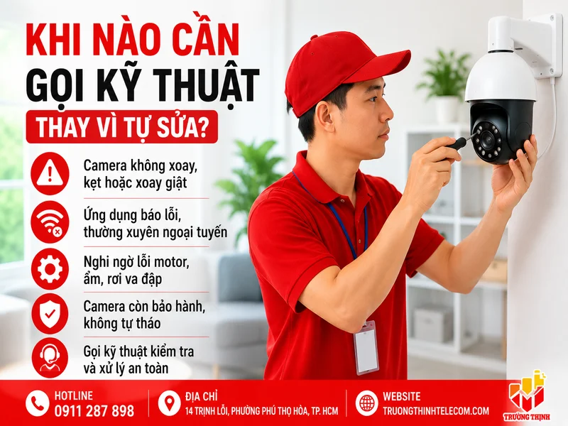 Khi nào cần gọi kỹ thuật thay vì tự sửa?