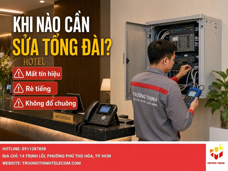 Khi nào khách sạn cần sửa tổng đài ngay?