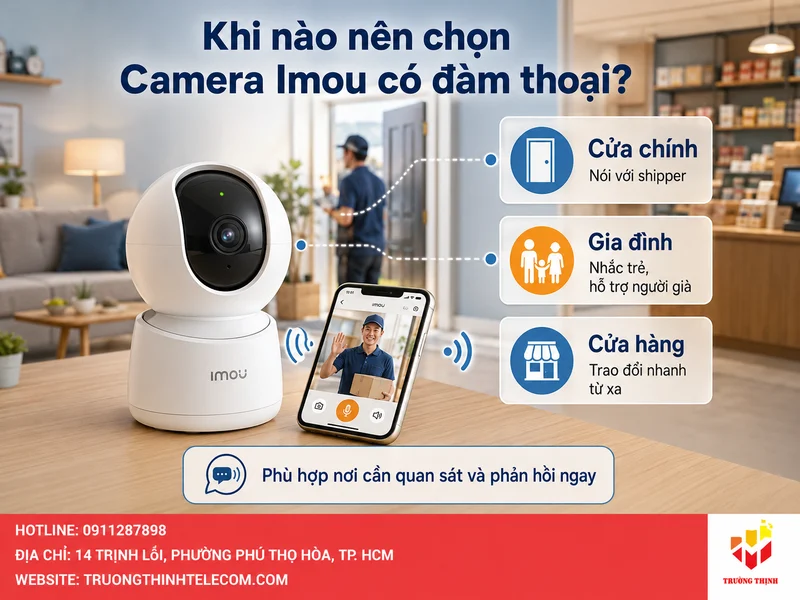 Khi nào nên chọn Camera Imou có đàm thoại?