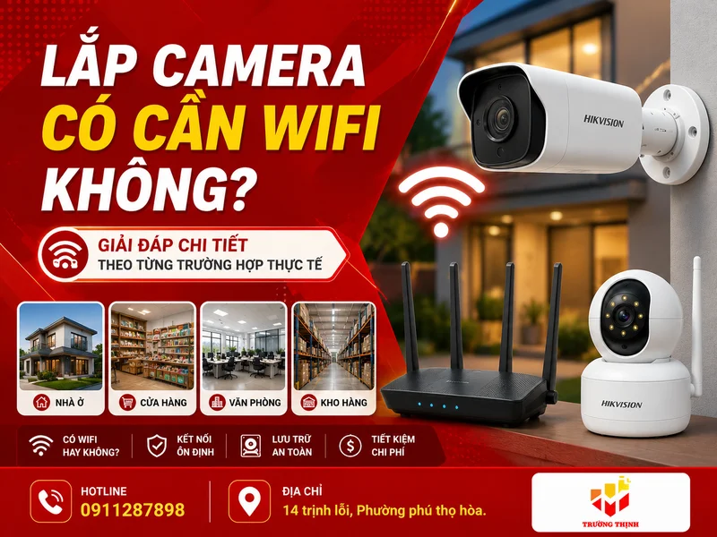 Lắp camera có cần wifi không
