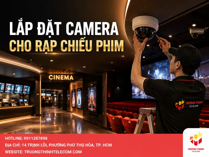 Lắp đặt camera cho rạp chiếu phim