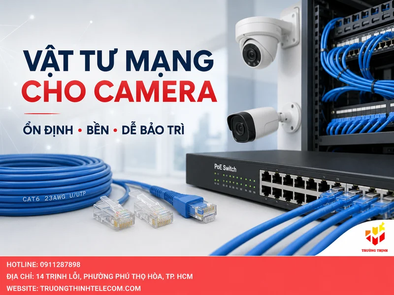 Lý do vật tư mạng quyết định độ ổn định của hệ thống camera