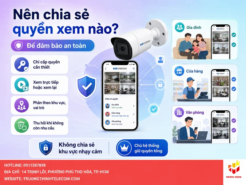 Nên chia sẻ quyền xem nào để đảm bảo an toàn?
