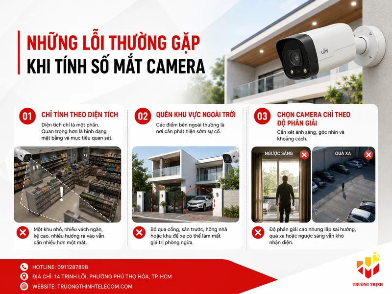 Những lỗi thường gặp khi tính số mắt camera