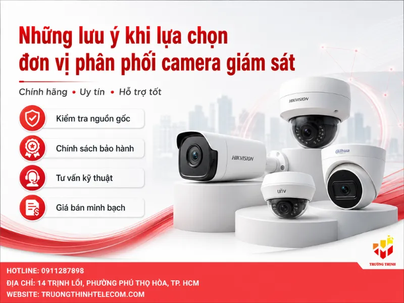 Những lưu ý khi lựa chọn đơn vị phân phối camera giám sát