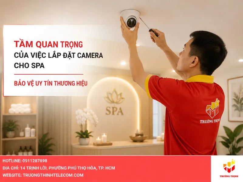 Tầm quan trọng của việc lắp đặt camera cho spa trong việc bảo vệ uy tín thương hiệu