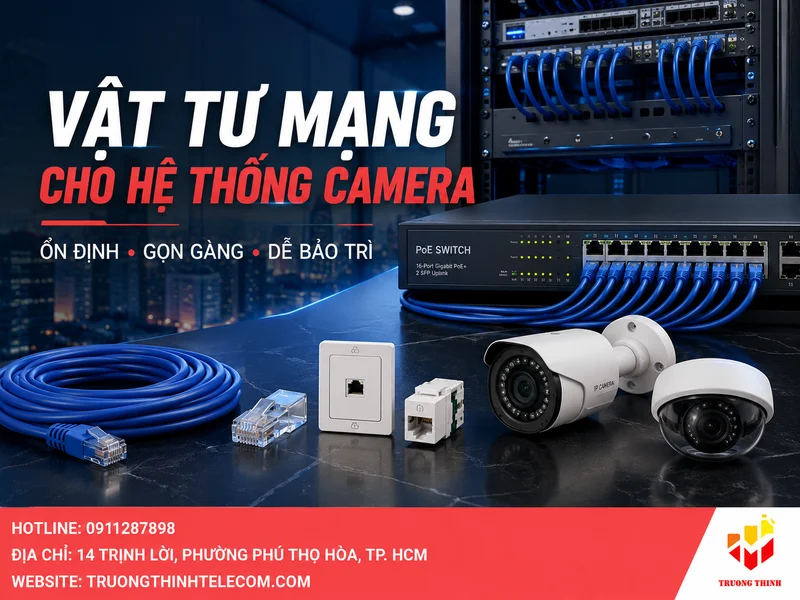 Vật tư mạng cho hệ thống camera