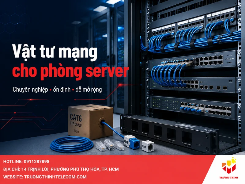 Vật tư mạng cho phòng server
