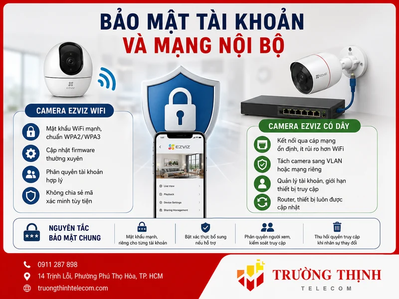 Bảo mật tài khoản và mạng nội bộ