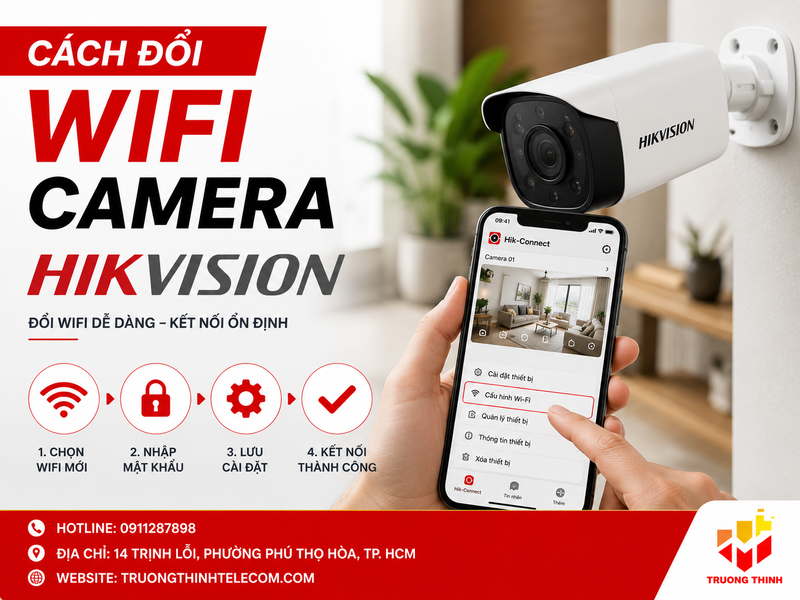 Cách đổi wifi camera Hikvision