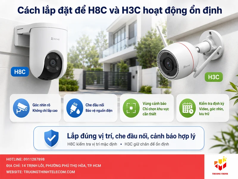 Cách lắp đặt để H8C và H3C hoạt động ổn định