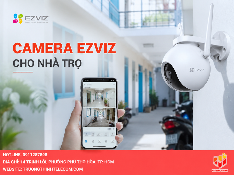 Camera Ezviz cho nhà trọ