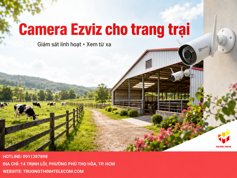 Camera Ezviz cho trang trại