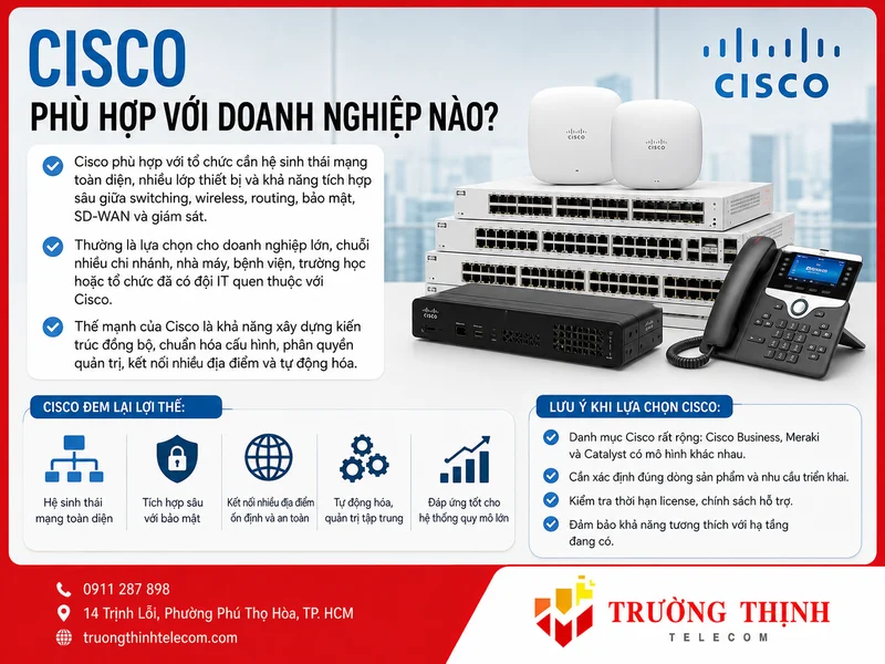 Cisco phù hợp với doanh nghiệp nào?