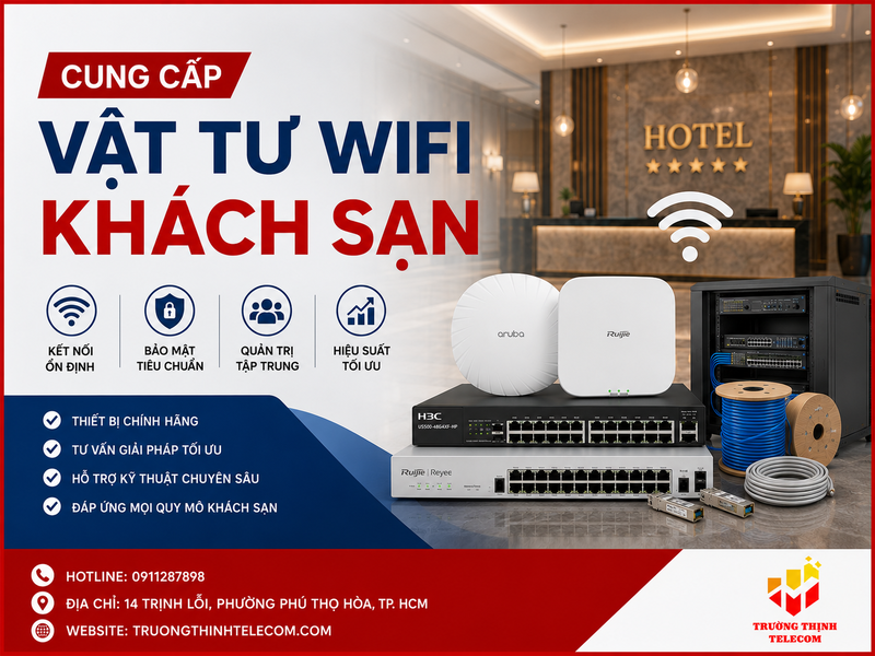 Cung cấp vật tư wifi khách sạn