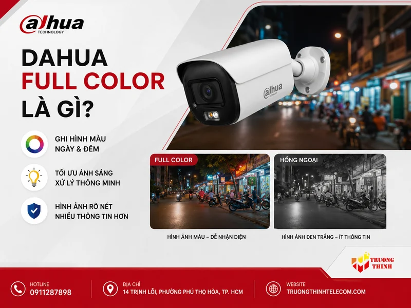 Dahua Full Color là gì? Định nghĩa ngắn và bản chất công nghệ