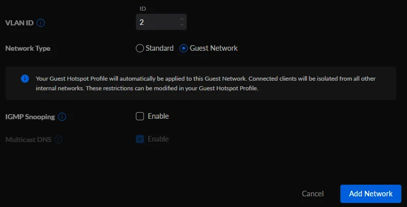 Đặt ID VLAN
