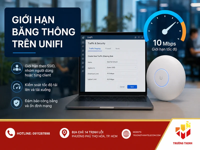 Giới hạn băng thông trên UniFi là gì?