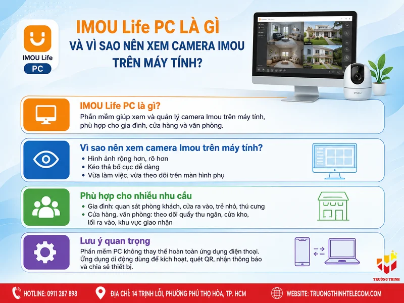 IMOU Life PC là gì và vì sao nên xem camera Imou trên máy tính?