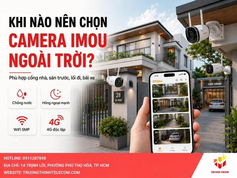 Khi nào nên chọn camera Imou ngoài trời?