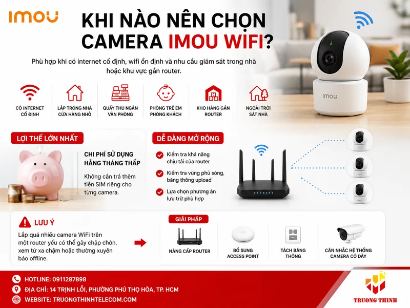 Khi nào nên chọn camera Imou wifi?