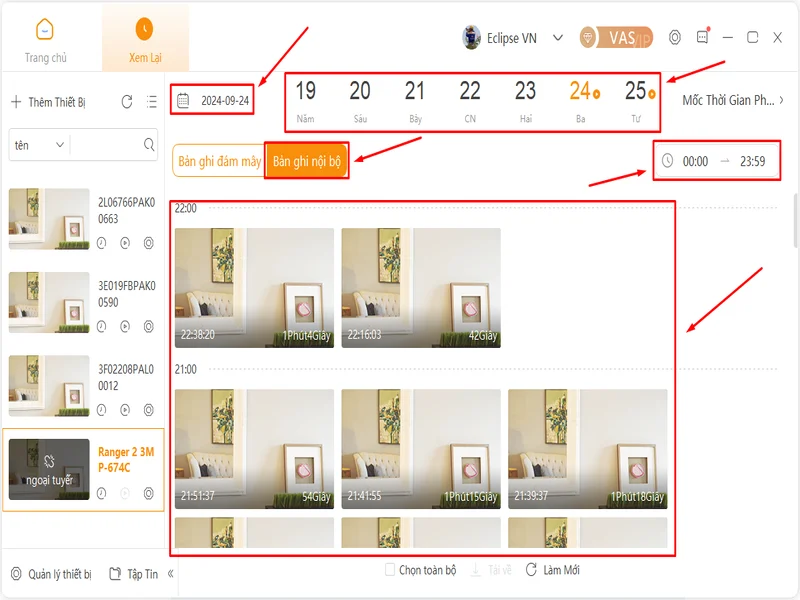 Kiểm tra quyền xem lại và lưu trữ
