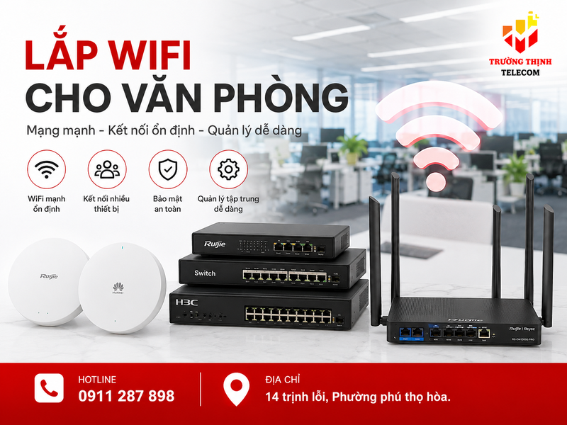 Lắp wifi cho văn phòng