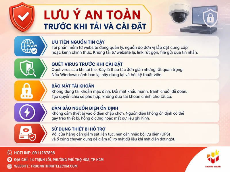 Lưu ý an toàn trước khi tải và cài đặt