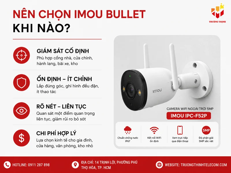 Nên chọn Imou Bullet khi nào?