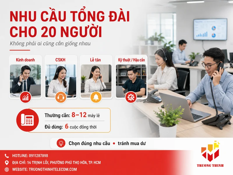 Nhu cầu thực tế của doanh nghiệp 20 người: không phải ai cũng cần giống nhau
