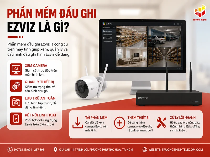 Phần mềm đầu ghi Ezviz là gì?