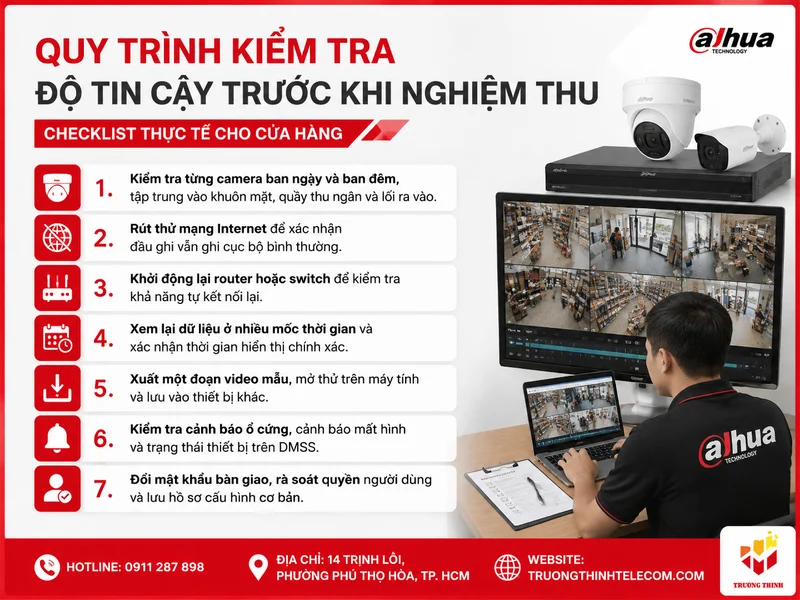 Quy trình kiểm tra độ tin cậy trước khi nghiệm thu