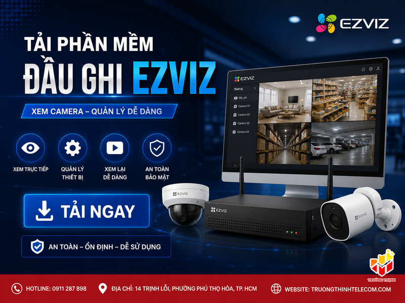 Tải phần mềm đầu ghi Ezviz