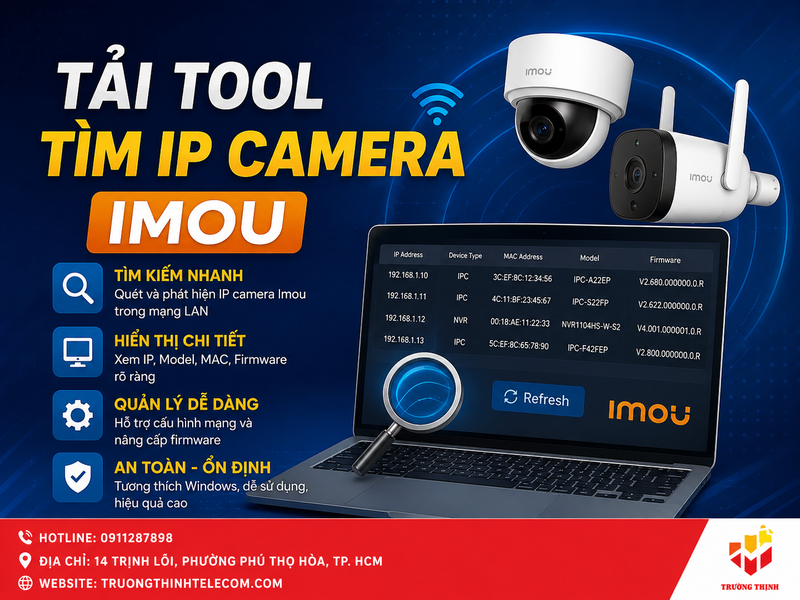 Tải tool tìm IP camera Imou