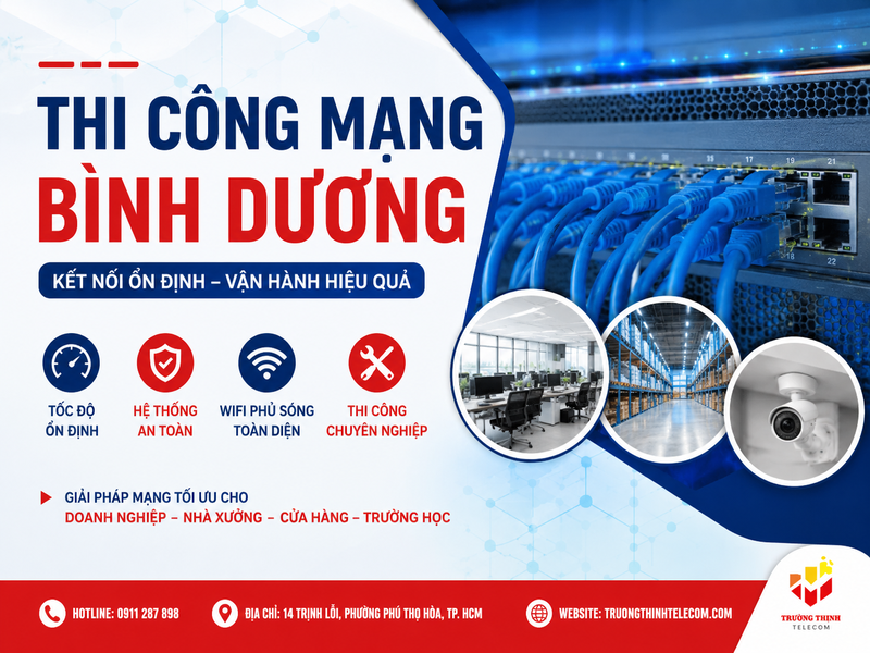 Thi công mạng Bình Dương