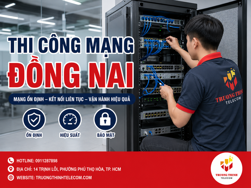Thi công mạng Đồng Nai