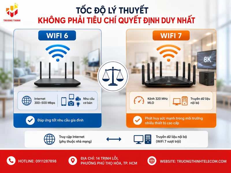 Tốc độ lý thuyết không phải tiêu chí quyết định duy nhất