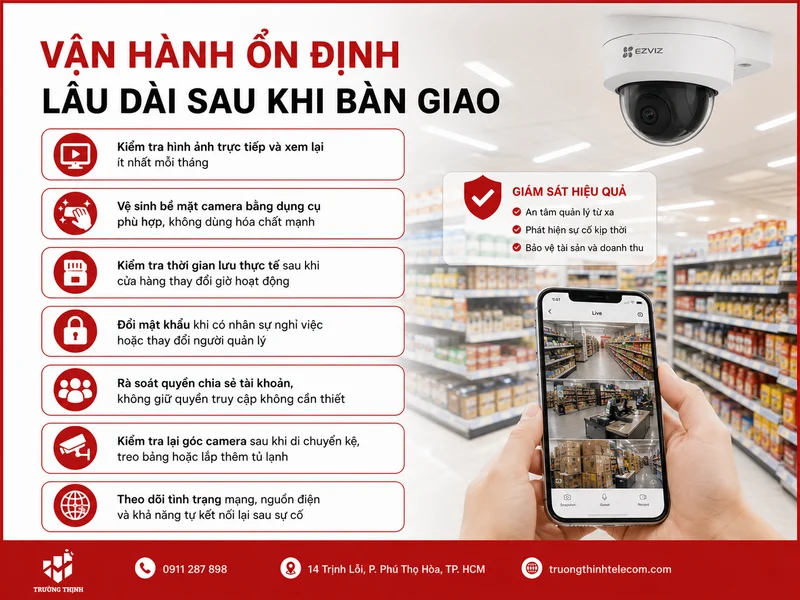 Vận hành ổn định lâu dài sau khi bàn giao
